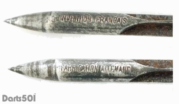 German fléchettes, Darts Dropped from a Plane