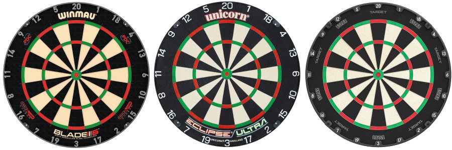  UNICORN Dartboard with 6 Darts, Checkout, Entry Level  Bristle Board for Adults