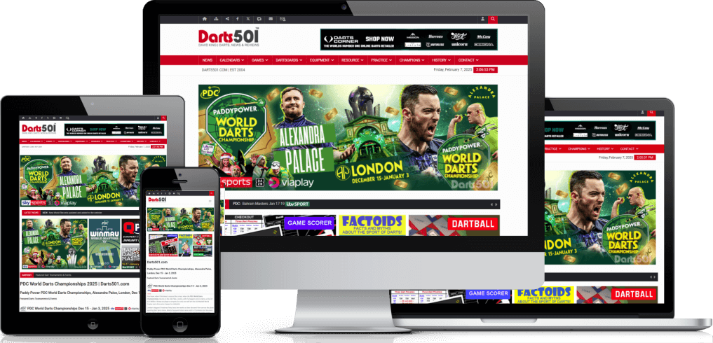 Darts501 - advertising display