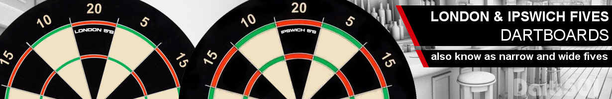 Fives Dartboard Banner - Darts501.com