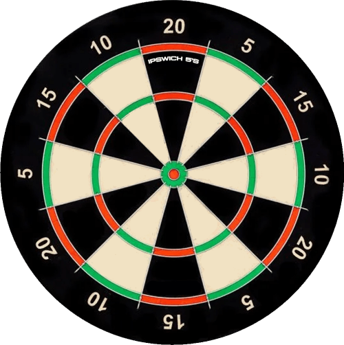 Ipswich or Wide 5's Dartboard