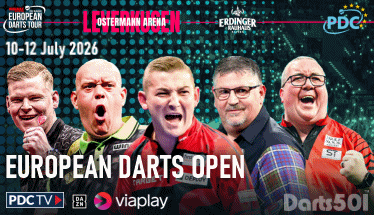 PDC Euro Tour ET10 Europesn Darts Open, July 10-12, 2026