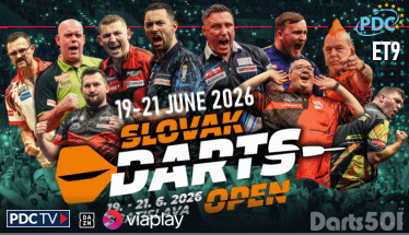 PDC Euro Tour ET9 Slovak Darts Open, June 19-21, 2026