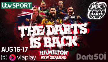 PDC New Zealand Darts Masters, Aug 16-17