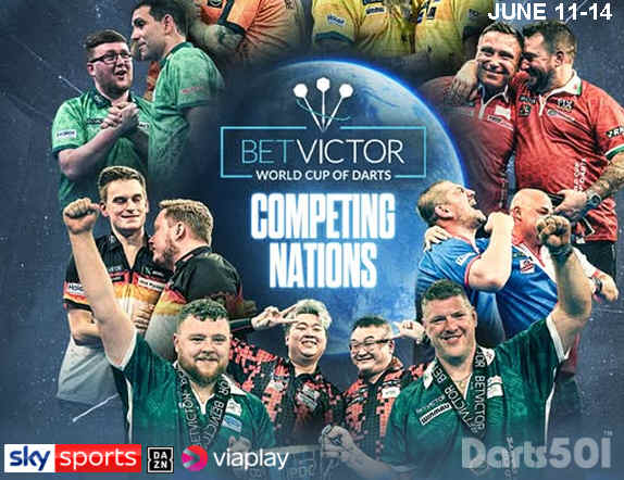 PDC Bet Victor World Cup of Darts, June 11-14, 2026