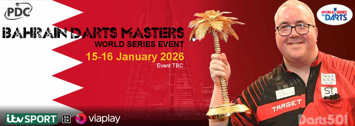 PDC World Series, Baharian TBC Jan 15-16