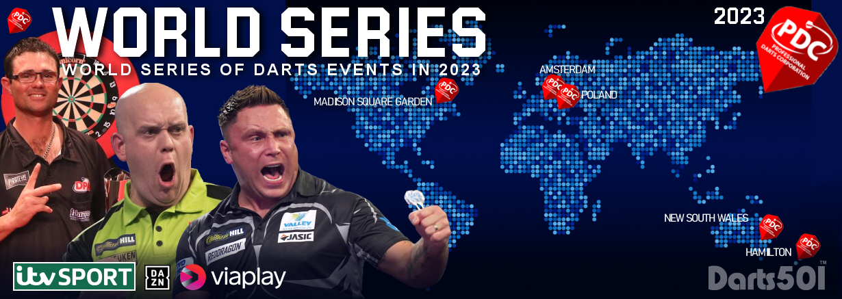 PDC Confirms Dates  and Locations for Remaining World Series of Darts Events in 2023
